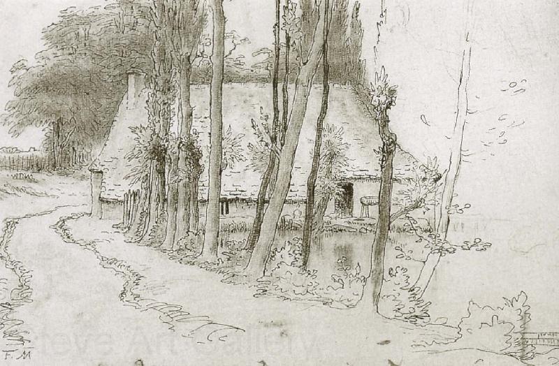 Jean Francois Millet Village beside pool